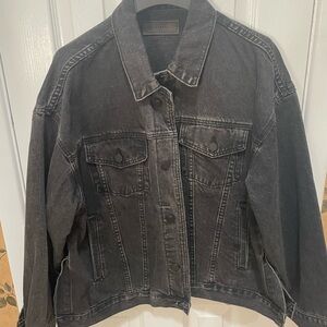 Blank NYC Charcoal Denim Jacket